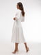 Біла сукня міді | 6821586 | фото 3