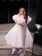 Корсетное розовое платье миди | 6821588 | фото 3