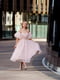 Корсетное розовое платье миди | 6821588 | фото 4