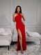 Червона облягаюча сукня максі | 6821596 | фото 3