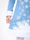 Блакитний новорічний комплект "Снігуронька": сукня та шапочка | 6683293 | фото 7