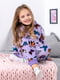 Фіолетовий махровий комбінезон-піжама з капюшоном | 6821838 | фото 2