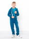 Бірюзовий костюм із двонитки з начосом: толстовка та джогери | 6821967 | фото 3