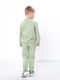 Зелений принтований костюм із двонитки: світшот та джогери | 6821974 | фото 3