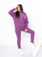 Фіолетовий костюм із трьохнитки: худі та джогери | 6822004 | фото 3