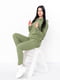 Зелений костюм із трьохнитки: худі та джогери | 6822006 | фото 2