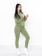 Зелений костюм із трьохнитки: худі та джогери | 6822006 | фото 4