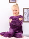 Фіолетова махрова піжама: джемпер та штани | 6822071 | фото 2
