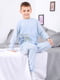Підліткова блакитна піжама із куліру: лонгслів та штани | 6822109 | фото 2