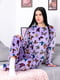 Фіолетова махрова піжама | 6822149 | фото 2