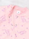 Бавовняний ясельний рожевий пісочник з принтом | 6822172 | фото 2