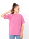 Рожева футболка з текстовим принтом | 6822355 | фото 2