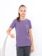 Фіолетова однотонна футболка | 6822357 | фото 4