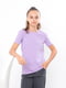 Фіолетова однотонна футболка | 6822357 | фото 2