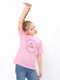 Рожева футболка з принтом | 6822373 | фото 2