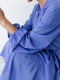 Ярусна синя сукня з кутасами | 6822611 | фото 2