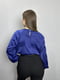 Блуза дизайнерська синя однотонна | 6822624 | фото 3