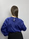 Блуза дизайнерська синя однотонна | 6822624 | фото 4