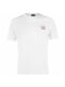 Біла бавовняна футболка з логотипом | 6822695
