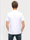 Біла бавовняна футболка-поло з комірцем | 6822735 | фото 3