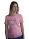 Бавовняна футболка персикового кольору з принтом | 6822790 | фото 2