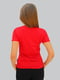 Червона бавовняна футболка з принтом | 6822821 | фото 3