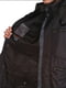 Черная куртка на молнии с мембранного материала | 6822825 | фото 3