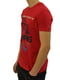 Червона бавовняна футболка з принтом | 6822858 | фото 2