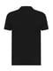 Чорна бавовняна футболка-поло з логотипом | 6822897 | фото 2