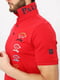 Червона бавовняна футболка-поло з принтом | 6822910 | фото 3