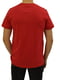 Красная хлопковая футболка с принтом | 6822929 | фото 3