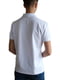 Біла бавовняна футболка-поло з комірцем | 6822940 | фото 2