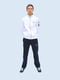 Чорно-білий спортивний костюм: кофта та штани | 6822979 | фото 2