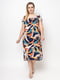 Асимметричное оверсайз платье в разноцветный принт | 6352564