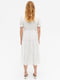 Белое платье на запах с V-образным вырезом | 6068529 | фото 3