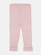 Рожеві трикотажні штани в рубчик | 6823106 | фото 2