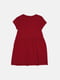 Бордовое платье с коротким рукавом | 6823117 | фото 2