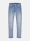 Блакитні джинси з потертостями | 6823199