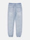 Голубые джинсы с эластичными манжетами | 6823260 | фото 2
