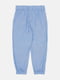 Голубые брюки на завязках с манжетами | 6823276 | фото 2