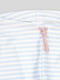 Бело-голубые купальные шорты в полоску | 6823290 | фото 3