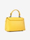 Желтая кожаная сумка через плечо | 6823393 | фото 3