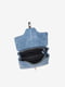 Синяя кожаная сумка через плечо среднего размера | 6823411 | фото 4