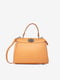 Оранжевая кожаная сумка-тоут среднего размера | 6823424 | фото 2