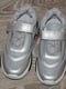 Сріблясті кросівки з липучкою | 6823795 | фото 2