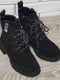 Чорні черевики зі шнурівкою | 6823862 | фото 3