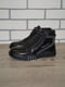 Чорні черевики з блискавкою та шнурівкою | 6824112 | фото 3