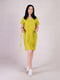 Муслінова оливкова сукня з поясом | 6825629 | фото 2