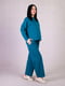 Костюм для вагітних кольору морської хвилі: світшот та штани | 6825640 | фото 2