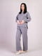 Сірий костюм для вагітних: світшот та штани | 6825642